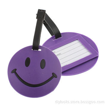 Smile Cartoon PVC Luggage Tag